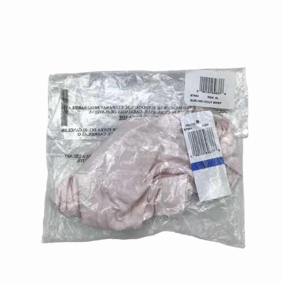 Felina Sublime Hi Cut Brief Panty Full Coverage Anti-Pilling Rosewater Pink, XL - Picture 2 of 3